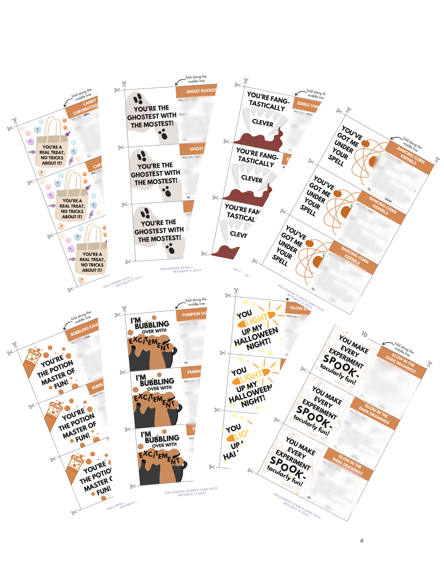 Spooky Science Halloween Cards