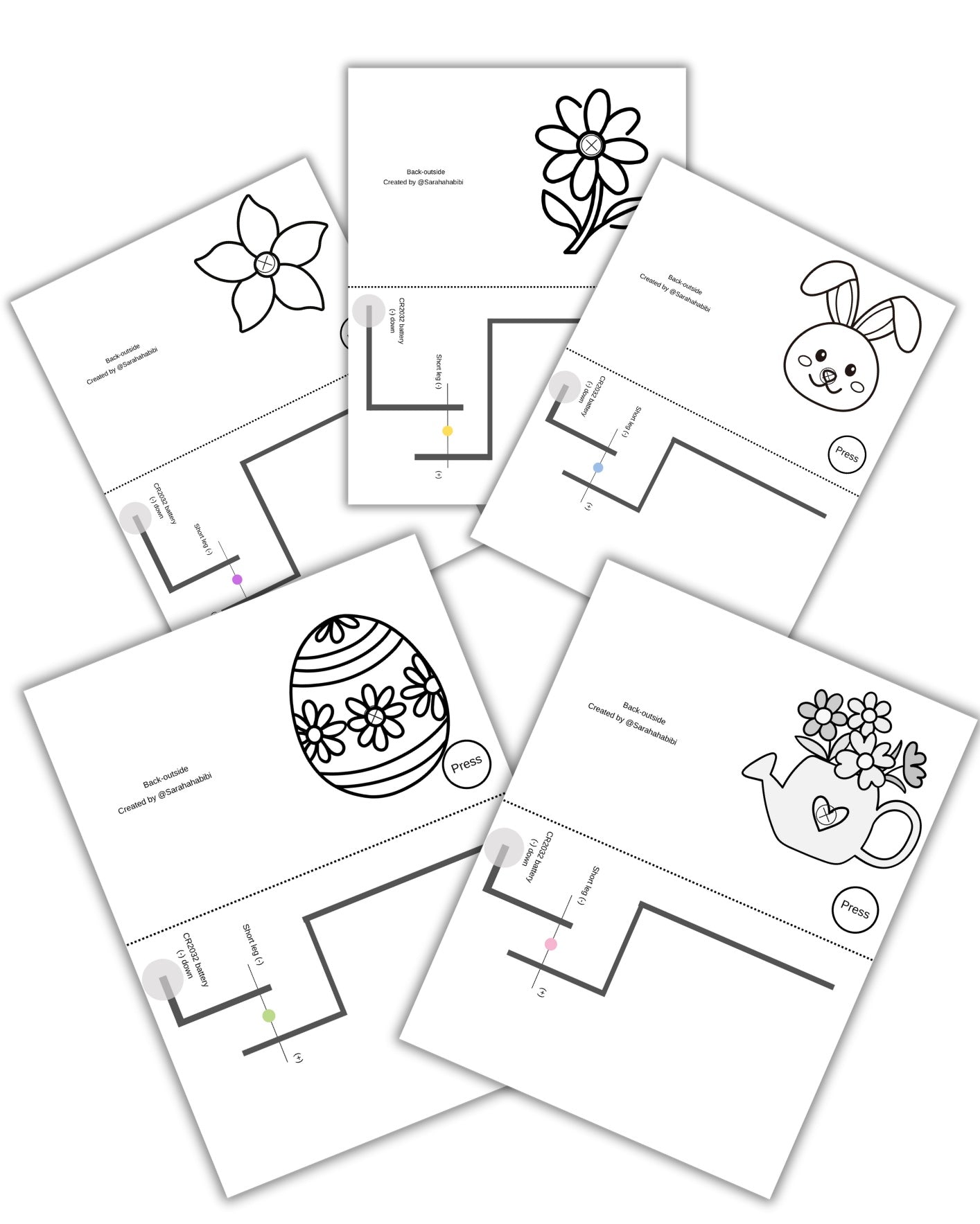 Light-up Spring Cards (Perfect for Easter)!