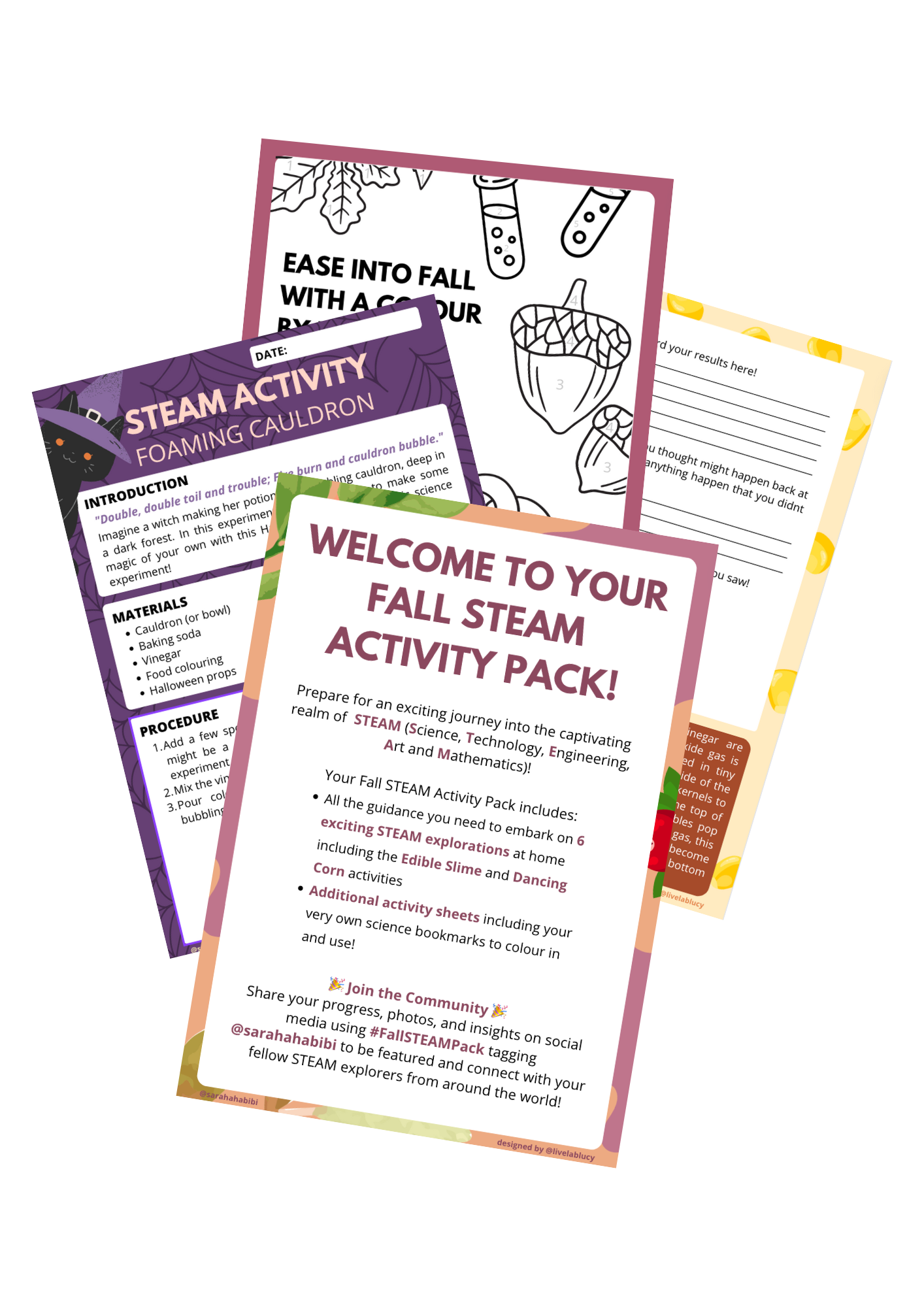 Fall STEAM Activity Bundle